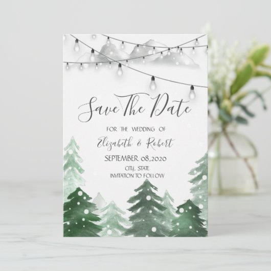 Woodland、Forest String Lights日付を保存 セーブザデート (スタンド正面)