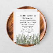 Woodland Forest Wedding Green 招待状