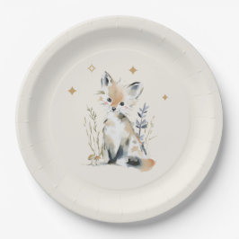 Woodland Fox Baby Shower  ペーパープレート