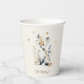 Woodland Fox Baby Shower paper cups 紙コップ (裏面)