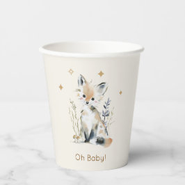 Woodland Fox Baby Shower paper cups 紙コップ