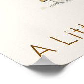 Woodland Fox Baby Shower Welcome Sign ポスター (角)