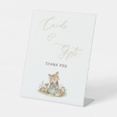 Woodland Fox Girl Cards & Gifts Party 台座サイン (正面)