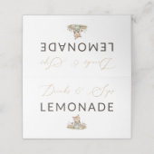 Woodland Fox Girl Drinks & Sips Lemonade Drink プレイスカード (外部開封)