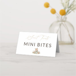 Woodland Fox Girl Sweet Treats Mini Bites Food プレイスカード