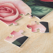 Woodland fox in Christmas hat jigsaw puzzle ジグソーパズル (側面)