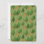 Woodland Fox Kid's Birthday Invitation  招待状 (裏面)