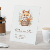 Woodland Fox Mom-osa Bar Baby Shower 台座サイン (インサイチュ)
