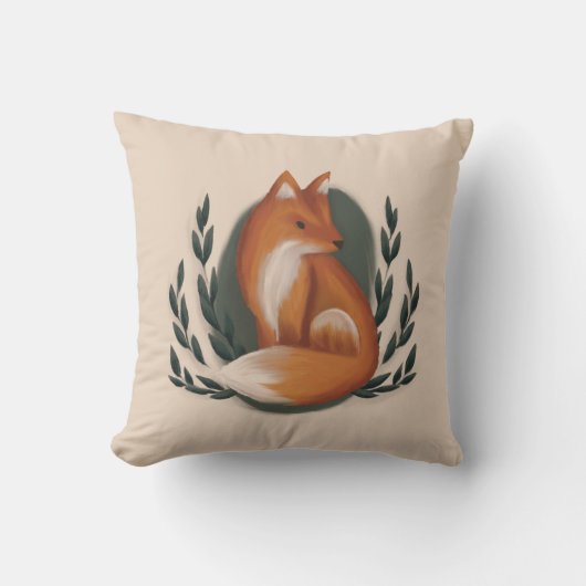 Woodland Fox Nursery Animal クッション (正面)