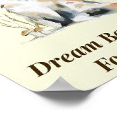 Woodland Fox Nursery Quote Wall Art ポスター (角)