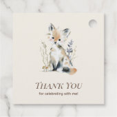 Woodland Fox Thank You Tag フェイバータグ (裏面)