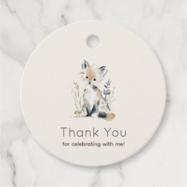 Woodland Fox Thank You Tag フェイバータグ