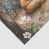 Woodland Fox with Botanical Details 薄葉紙 (詳細)