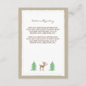 Woodland Friends赤ちゃんシャワー挿入カード エンクロージャーカード (正面)