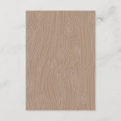 Woodland Friends赤ちゃんシャワー挿入カード エンクロージャーカード (裏面)