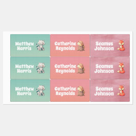 Woodland Friends：キッズラベルセット ラベル