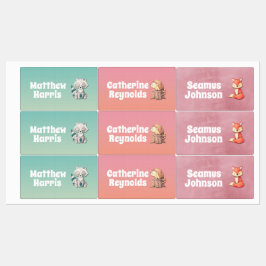 Woodland Friends：子供服ラベルセット ラベル