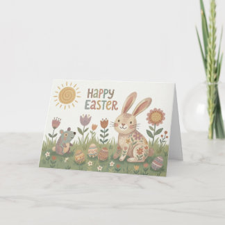 Woodland Friends Easter Card カード