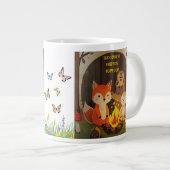 Woodland Friends Forever – Cute Animal Mug ジャンボコーヒーマグカップ (正面右)
