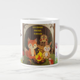 Woodland Friends Forever – Cute Animal Mug ジャンボコーヒーマグカップ