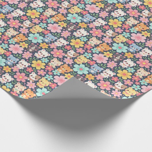 Woodland Friends Parade | Cute Animal Pattern ラッピングペーパー (角)