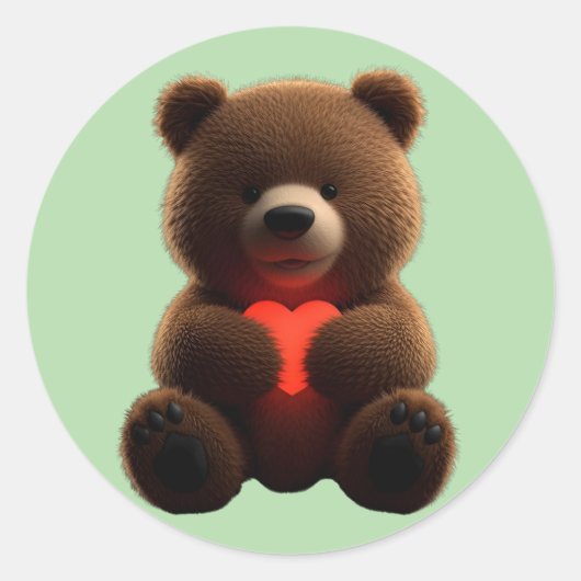 Woodland Friends Stickers – Cute Forest Animal Pa ラウンドシール (正面)