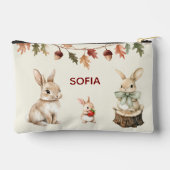 Woodland Friends Watercolor Name Pouch アクセサリーポーチ (裏面)