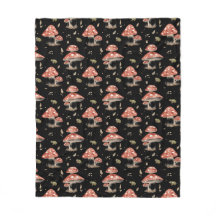 Woodland Frogs & Fly Agaric Mushrooms Watercolor