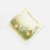 Woodland Glow Baby Shower Invitation | Firefly Jar スタンダードランチョンナプキン (角)