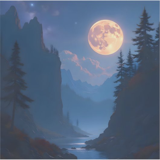 Woodland Glow - Square Vinyl シール (正面)