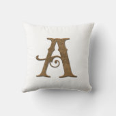 Woodland Gnome and Woodland Letter A クッション (裏面)