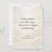 Woodland Graduation Party Preschool Kindergarten 招待状 (裏面)