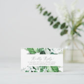 Woodland Greeneryの結婚ウェブサイトRSVP エンクロージャーカード (スタンド正面)