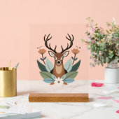 Woodland Harmony – Boho Deer Botanical Illustratio アクリルサイン (ウェディング)