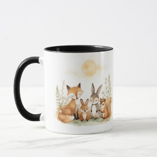 Woodland Harmony Mug – Cozy Kind_Ones Forest Art マグカップ (左)