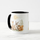 Woodland Harmony Mug – Cozy Kind_Ones Forest Art マグカップ (正面左)
