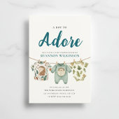 Woodland Hedgehog Baby Clothes A Boy To Adore 招待状