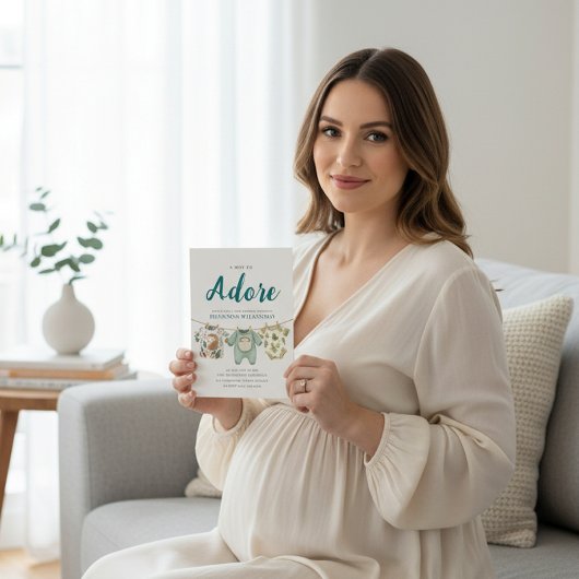 Woodland Hedgehog Baby Clothes A Boy To Adore 招待状