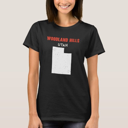 Woodland Hills Utah USA State America Travel Utaha Tシャツ (正面)