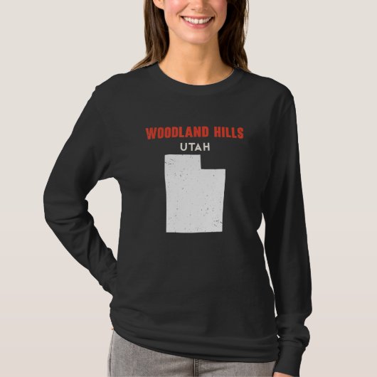 Woodland Hills Utah USA State America Travel Utaha Tシャツ (正面)