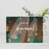 Woodland | “Join Us in the Woods” Forest Theme 招待状 (スタンド正面)