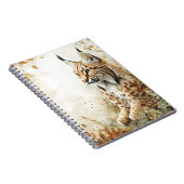 Woodland Lynx Wildlife Nature ノートブック (右側)