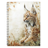Woodland Lynx Wildlife Nature ノートブック (正面)