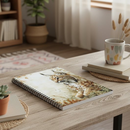 Woodland Lynx Wildlife Nature ノートブック