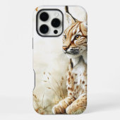 Woodland Lynx Wildlife Nature iPhoneケース (裏面)