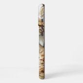 Woodland Lynx Wildlife Nature iPhoneケース (左側面)