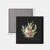 Woodland Mama Bear Baby Shower  マグネット (正面/裏面)