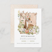 Woodland Manor RSVP詳細エンクロージャカード エンクロージャーカード (正面/裏面)