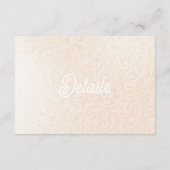 Woodland Manor RSVP詳細エンクロージャカード エンクロージャーカード (裏面)