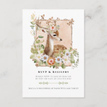 Woodland Manor RSVP詳細エンクロージャカード